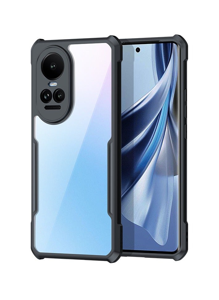 OPPO Reno 10/OPPO Reno10 Pro 5G Mobile Phone Case Cover, Ultra-Thin Lightweight Cover Soft TPU Bumper + Acrylic Clear Back Case Cover - Image 1