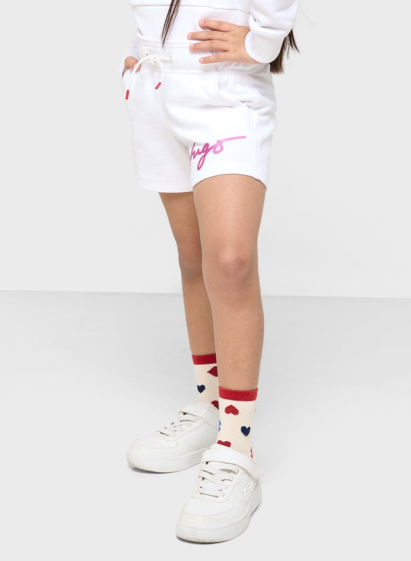 HUGO Kids Logo Shorts  - Image 1