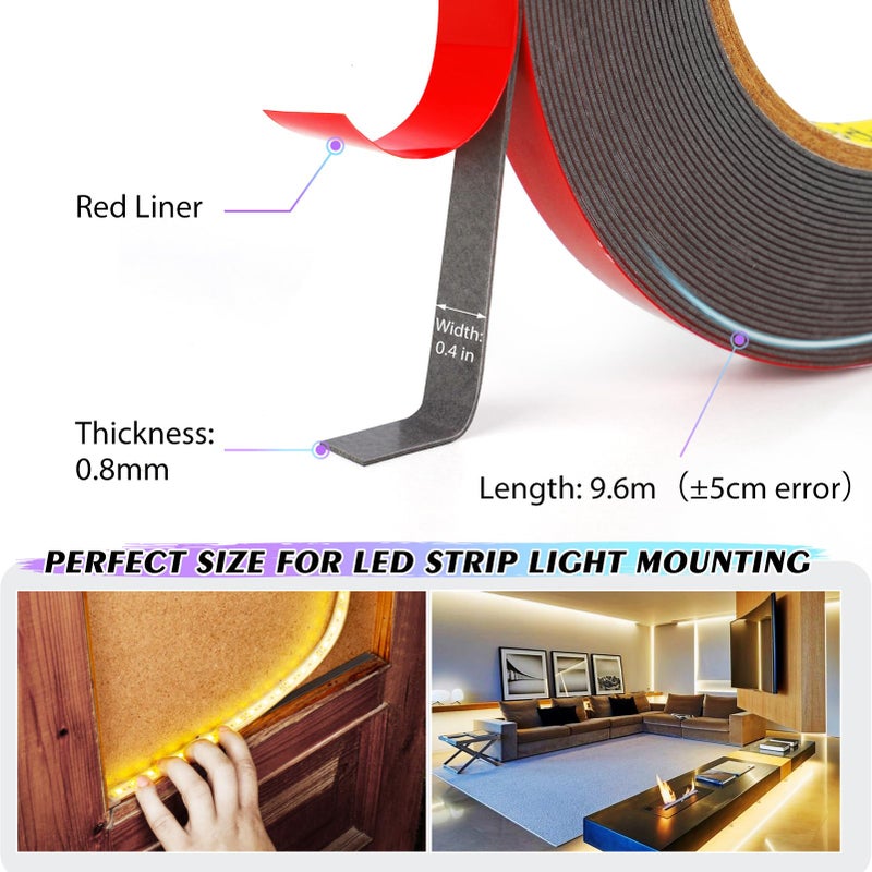 3M Double Sided Tape 33FT x 0.4IN Mounting Tape - Image 3