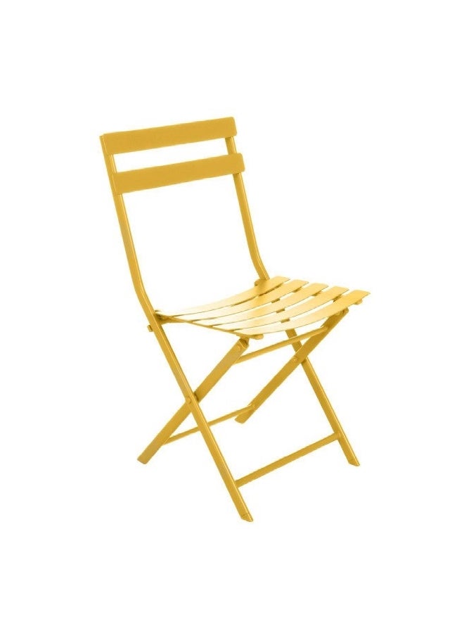 Hesperide Greensboro Weather Resistant Sturdy Folding Chair Yellow 81 x 51 x 42 cm 159242 - Image 1