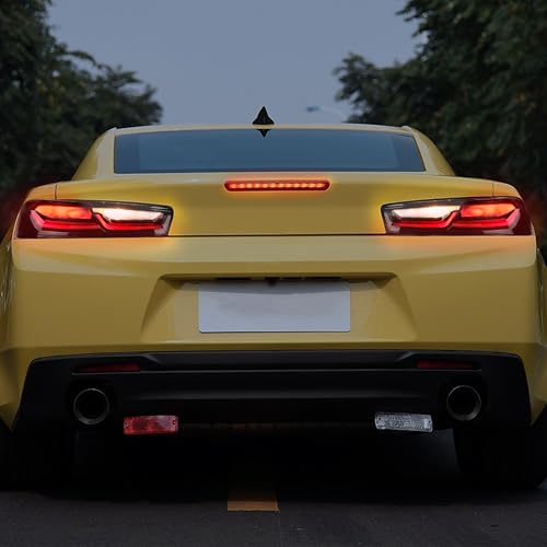 KEWISAUTO Tail Lights Assembly for Camaro 16-18, LED Smoked Black Taillights Rear Brake Lights Turn Lights for Chevrolet Camaro 2016 2017 2018 Accessories (2PCS, Passenger & Driver Side) - Image 5