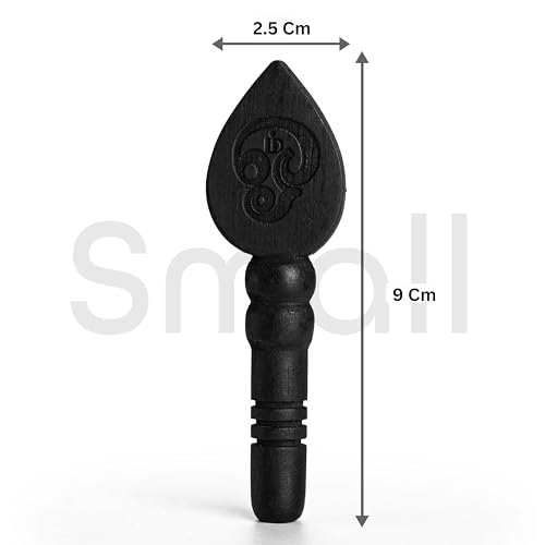WoCra® Karungali Vel 3 Inches Height Original, Government Lab Certified Black Ebony Wood Vel |100% Natural Unpolished Karungali Vel | Great Gift for Loved Ones |1 Piece - Image 4