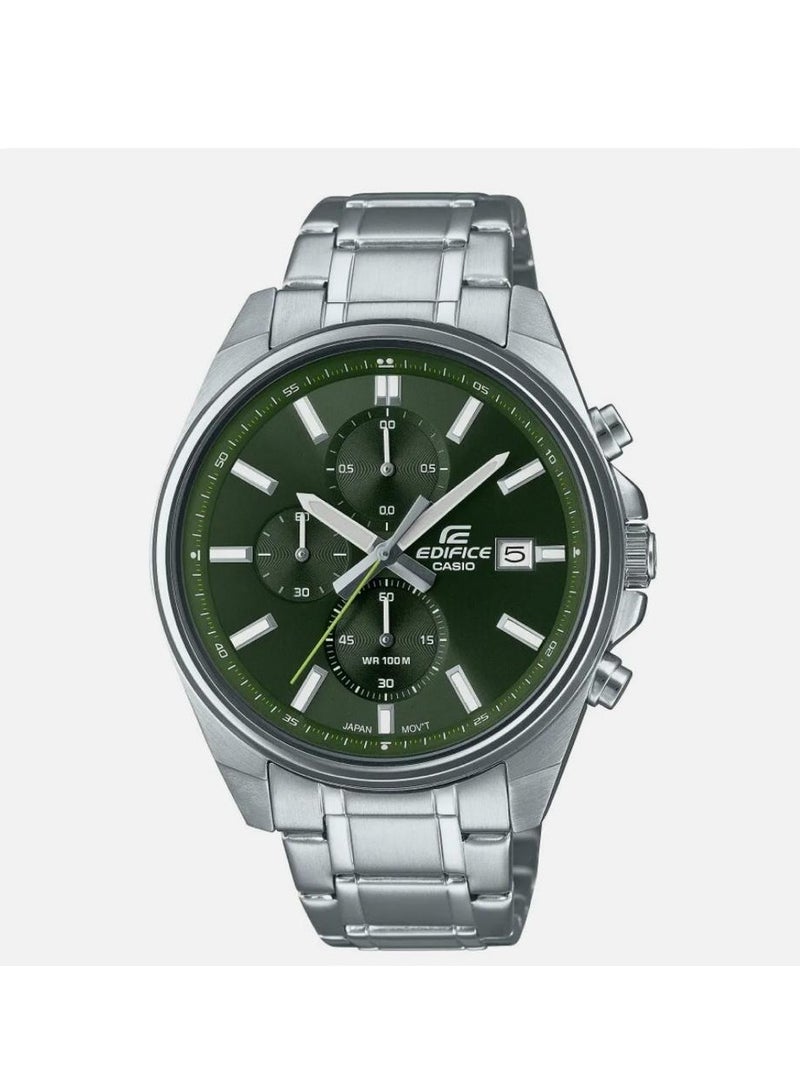 كاسيو ساعة كاسيو ايديفيس للرجال بسوار ستانلس ستيل فضي EFV-610D-3CVUDF - Image 1