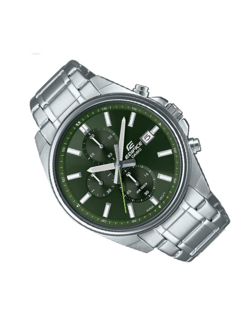 كاسيو ساعة كاسيو ايديفيس للرجال بسوار ستانلس ستيل فضي EFV-610D-3CVUDF - Image 3