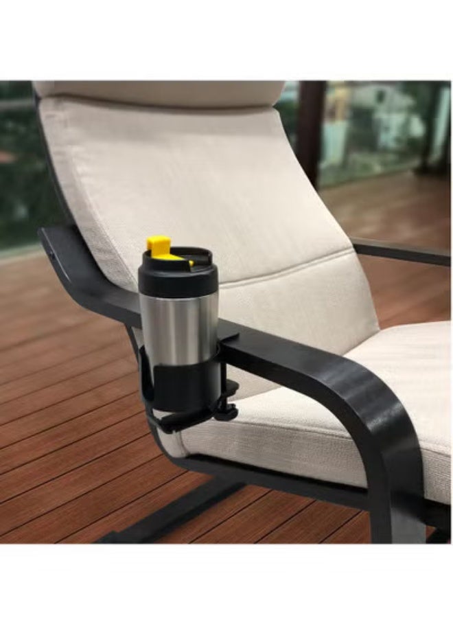 fantasize Desk Cup Holder with Headphone Hanger for Desk in Home, Anti-Spill Cup Holder for Desk, Table Cup Holder for Water Bottles, Wheelchairs, Workstations, Gaming Desk Accessories - Image 4