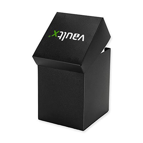 Vault X Trading Card Deck Box and 150 Black Card Sleeves, fits 100+ Sleeved Cards, Large Standard, Holder Storage Box, for MTG Commander Game, TCG (Black) - Image 5