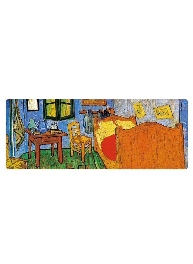 BURAQ 400x900x1.5mm Unlocked Am002 Large Oil Painting Desk Rubber Mouse Pad(Room)  - Image 1