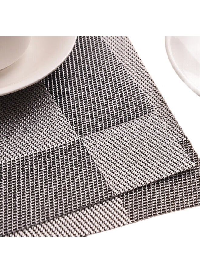 Mengting Table Mat, Coffee Table Mat, Heat-Resistant Mat, Pvc Dining Mat, Table Pad, Coaster, 4 Pieces, 45*30Cm, 3034 - Image 3