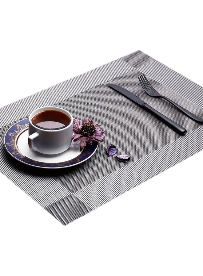 Mengting Table Mat, Coffee Table Mat, Heat-Resistant Mat, Pvc Dining Mat, Table Pad, Coaster, 4 Pieces, 45*30Cm, 3034 - Image 2
