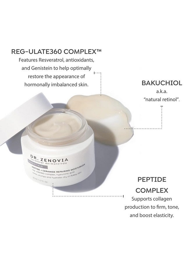 Peptide + Ceramide Repairing Moisturizer Moisturizing Face Cream With Hyaluronic Acid Face Moisturizer For Women