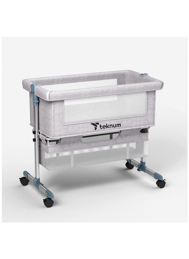 TEKNUM Teknum Bedside Crib - Grey  - Image 4