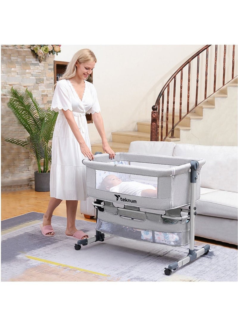 TEKNUM Teknum Bedside Crib - Grey  - Image 3