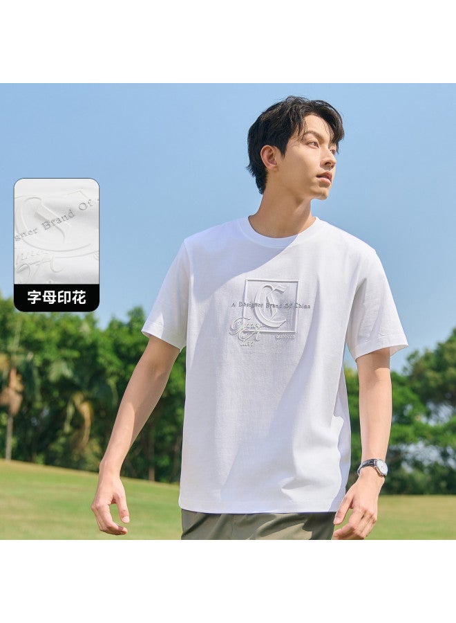 Cabbeen Short Sleeve Men's T-shirt Fashion Trend Summer Short Sleeve T-shirt Men's Clothing - Image 2