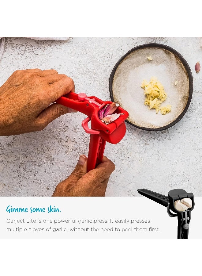 Dreamfarm Garject Lite Garlic Peeler With Press Scrape And Eject Black  - Image 4