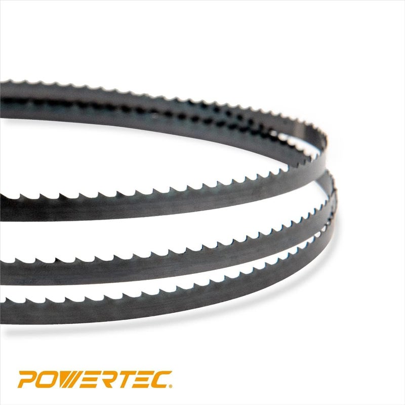 POWERTEC 72 Inch Bandsaw Blades, 3/8" x 6 TPI Band Saw Blades for Wen 3962 and Delta 28-140 10" Band Saw for Woodworking, Replacement for Wen BB7237 Woodcutting Bandsaw Blade, 1 Pack (13315) - Image 4