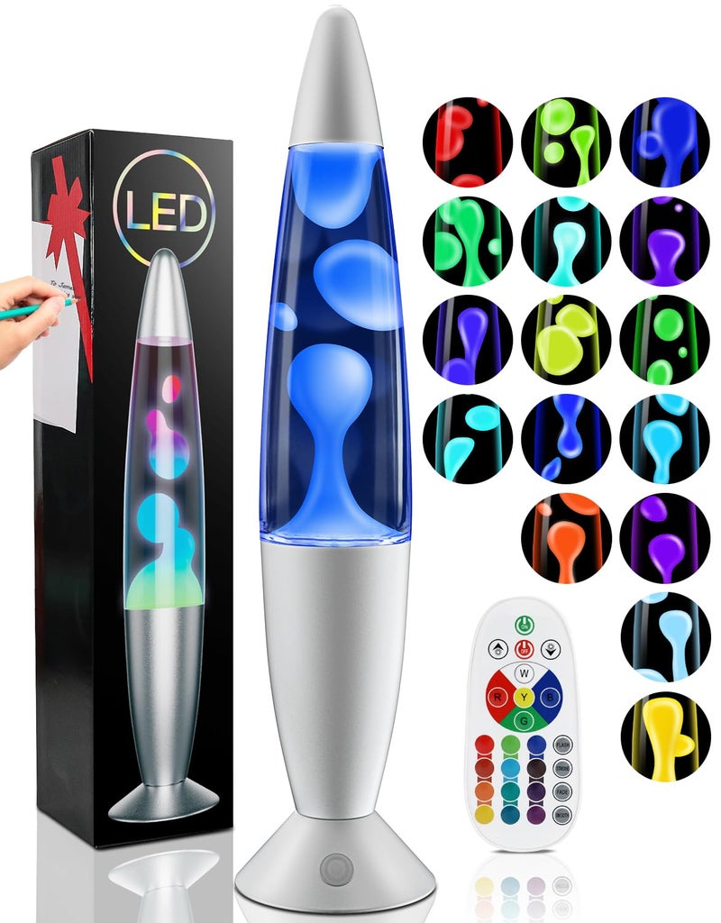 Besight Liquid Motion Lamp with Remote, 17 Color Changing Night Light, 13.5 Inch RGB LED Table Lamp for Kids & Adults, Home Decor, Christmas, Party - Image 1