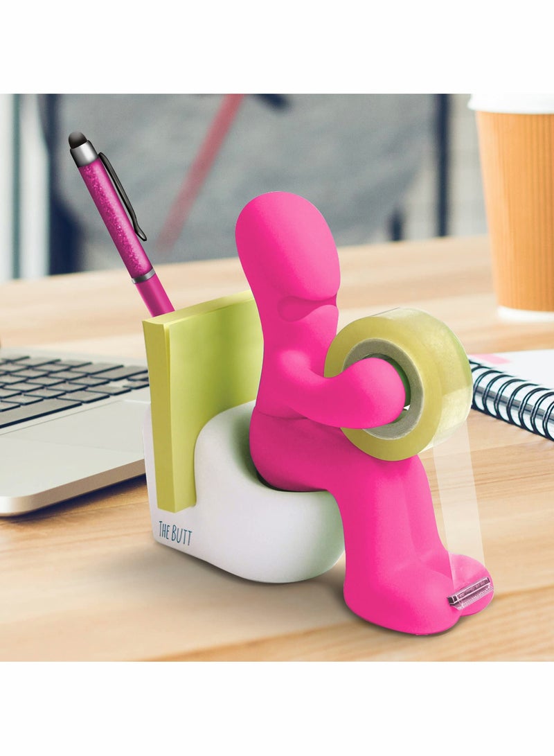 Tape Dispenser,Tape Supply Station, Funny Accessory for Office, Home or School, Fun Novelty Desk Tidy and Desktop Holder Includes Paper Clips, Ideal Present - Image 1