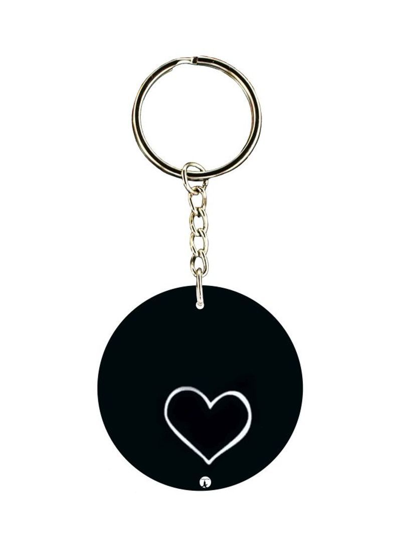 Heart Printed Keychain