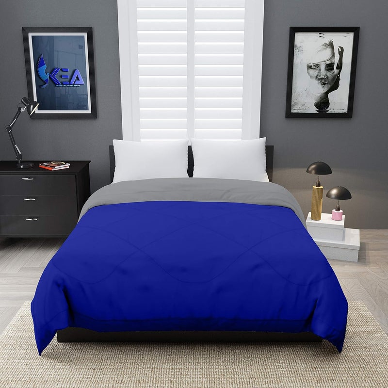 KEA Reversible Single Bed Microfiber ComforterDuvet for SummersAc AC Comforters Fabric Micro Cotton 300 GSM - Image 2