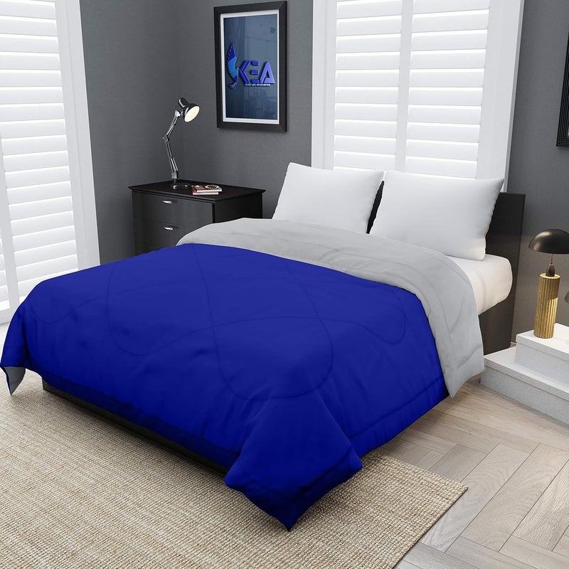 KEA Reversible Single Bed Microfiber ComforterDuvet for SummersAc AC Comforters Fabric Micro Cotton 300 GSM - Image 1