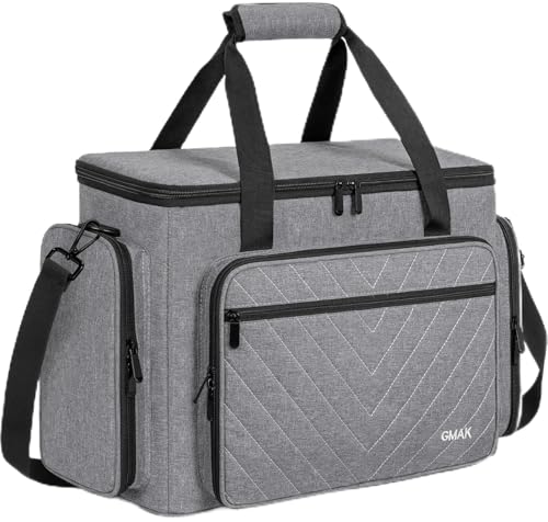 GMAK Sewing Machine Carrying Case Sewing Machine Tote Bag with Removable Padding Pad Universal Carrying Tote Storage Bags Stitching Case with Pockets for Most Standard Brother Singer Janome - Image 1
