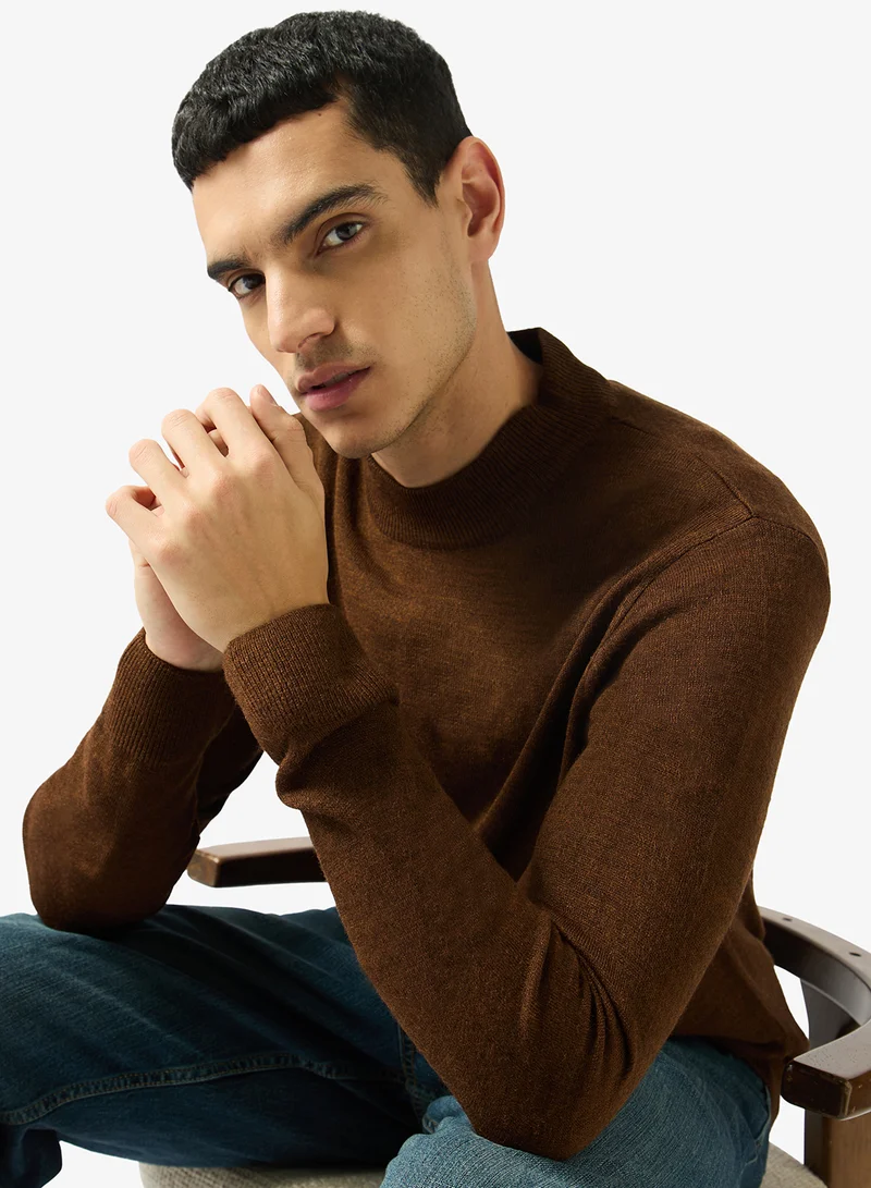 Robert Wood  Casual Turtle Neck Pullover Sweater for Men | Best Price UAE