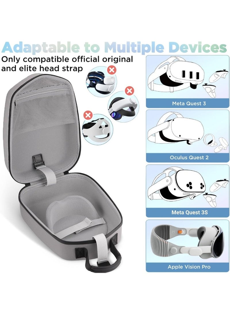 LBMT Carrying Case Compatible with Meta Quest 3S/Quest 3/ Quest 2 / Vision Pro, Protective Bag for VR Gaming Headset and Accessories, Ideal for Travel and Home Storage - Image 3