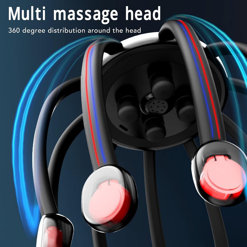 klarako Electric Scalp Massager with 5 Modes 10 Gears 360 Degree Head Massager Cordless Portable Head Scratcher Massager for Stress Relax - Image 4