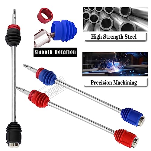 hopsupRC Upgrades Part for 1/10 E-Revo/E-Maxx/T-Maxx/Revo,45# Steel Drive Shaft CVD Front Rear Axles & Aluminum 17mm Wheel Nut & Wheel Hex Hops Up,Navy Blue - Image 3