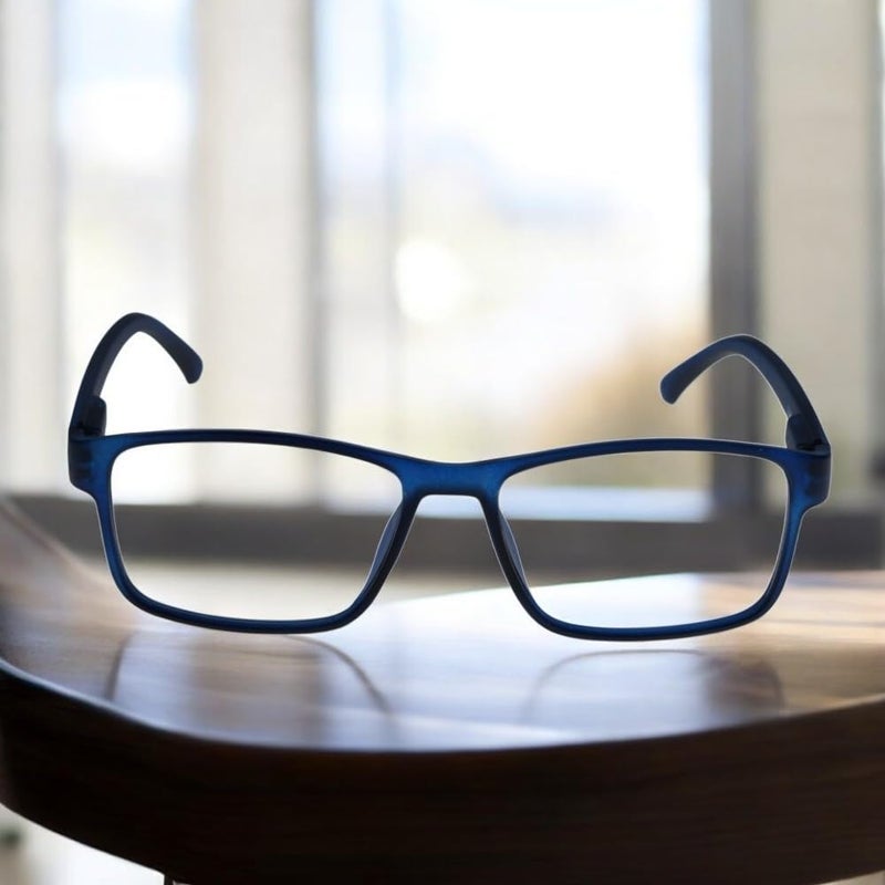 LENS+ Lensplus Rectangle TR Full Rim Eyeglasses with Blue Cut Lightweight Unisex Eyewear for Men & Women | Stylish Computer & Daily Use Frame - Image 2