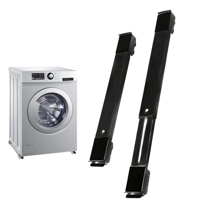 Electric Appliance Stand, Furniture Mover, Washing Machine Base, Heavy Duty Expandable Rolling Pulley, Multifunctional Washing Machine Dryer Refrigerator Stand, Pack of 2 - Image 1