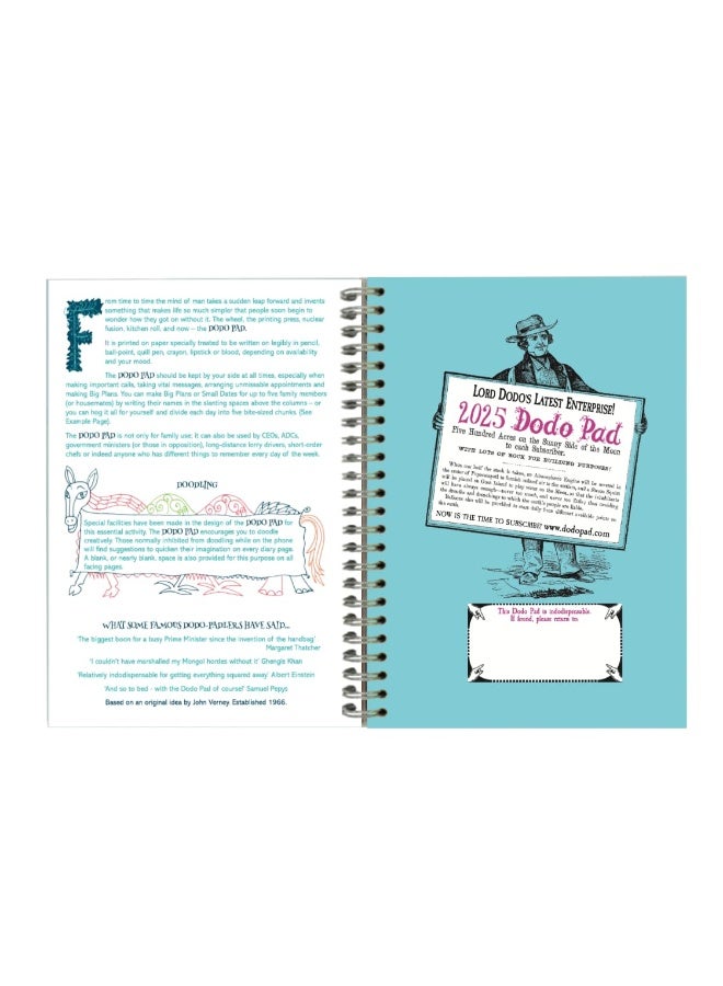 The Dodo Pad A5 Diary 2025 - Calendar Year Week to View Diary: A Diary-Organiser-Planner Book with space for up to 5 people/appointments/activities. UK made, sustainable, plastic free - Image 2