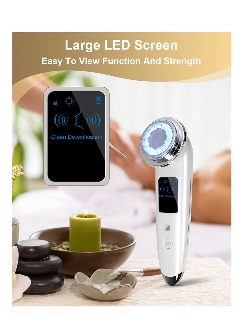 Excefore Facial Massager, Electric Face Skin Tightening Machine 4 in 1 Facial Massager, High Frequency Facial Machine for Women, Girl - Image 4