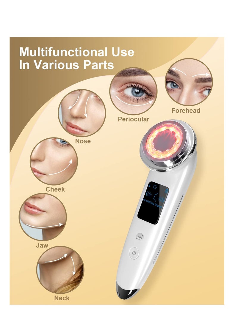Excefore Facial Massager, Electric Face Skin Tightening Machine 4 in 1 Facial Massager, High Frequency Facial Machine for Women, Girl - Image 3