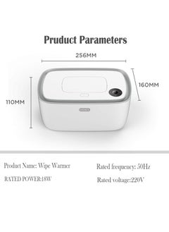 OIDIRE Wipe Warmer Baby Diaper Wipes Dispenser Holder BPA-Free with Precise Temperature Control Evenly and Quickly Top Heating Large Capacity Silent for Baby Perfect Warmth  - Image 3
