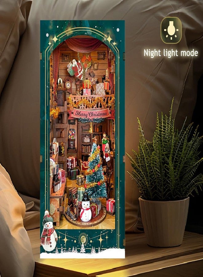 TOPBSFARNY DIY Book Nook Kit, DIY Dollhouse Booknook Bookshelf Insert Decor, 3D Wooden Puzzles with LED, Halloween Christmas Birthday Gift Home Decor for Adults - Image 5