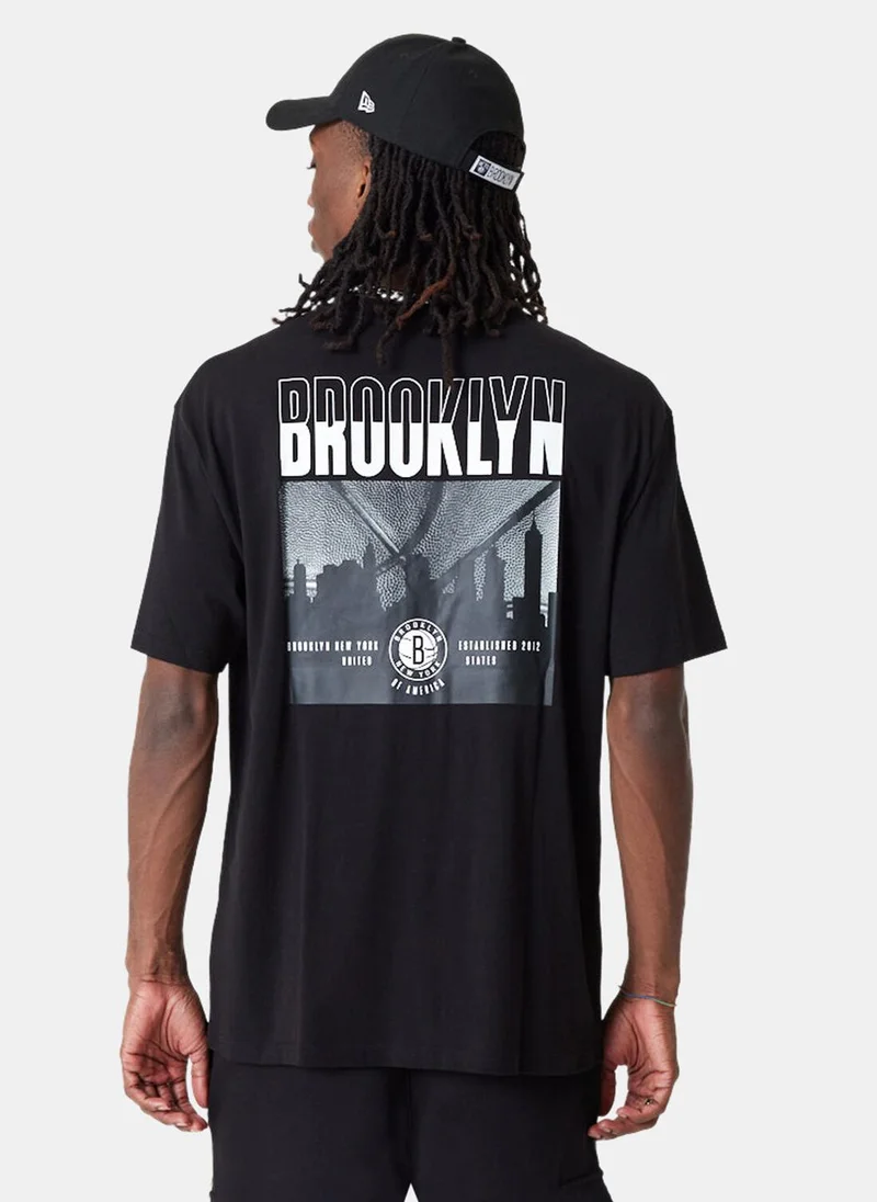 NEW ERA Men's Brooklyn Nets NBA City Graphic T-Shirt