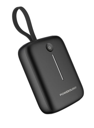 PD 20W 10000 mAh Power Bank / Type-C Port and USB-A Port / Built-in 30cm Type-C Cable / Advanced Charging Technology / Built-in Safeguards / 3 Device Charging / Detachable USB-C Wire / Compact and Portable - Black