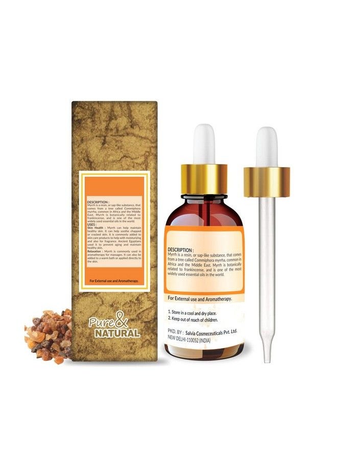 CRYSALIS Myrrh Oil (Commiphora Myrrha) ;100% Pure & Natural Undiluted Essential Oil Organic Standard; For Skin Care Hair Nourish & Hydrate Aromatherapy Massage 30Ml  - Image 3