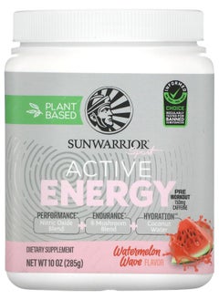 Sunwarrior Sport Active Energy Preworkout Watermelon Wave 10 oz (285 g) 