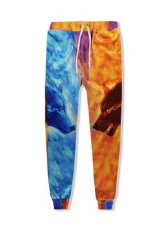 KUYING New One Piece Printed Legged Sports And Leisure Pants  - Image 1