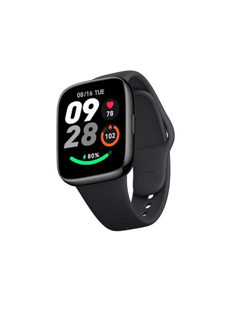 Redmi Watch 3 Active BT Calling 1.83" Screen, Premium Metallic Finish, 200+ Watch Faces,12 Days of Battery Life, 5ATM Rating,100+ Sports Modes,SpO2,Heart Rate and Period Cycle Monitoring Blac