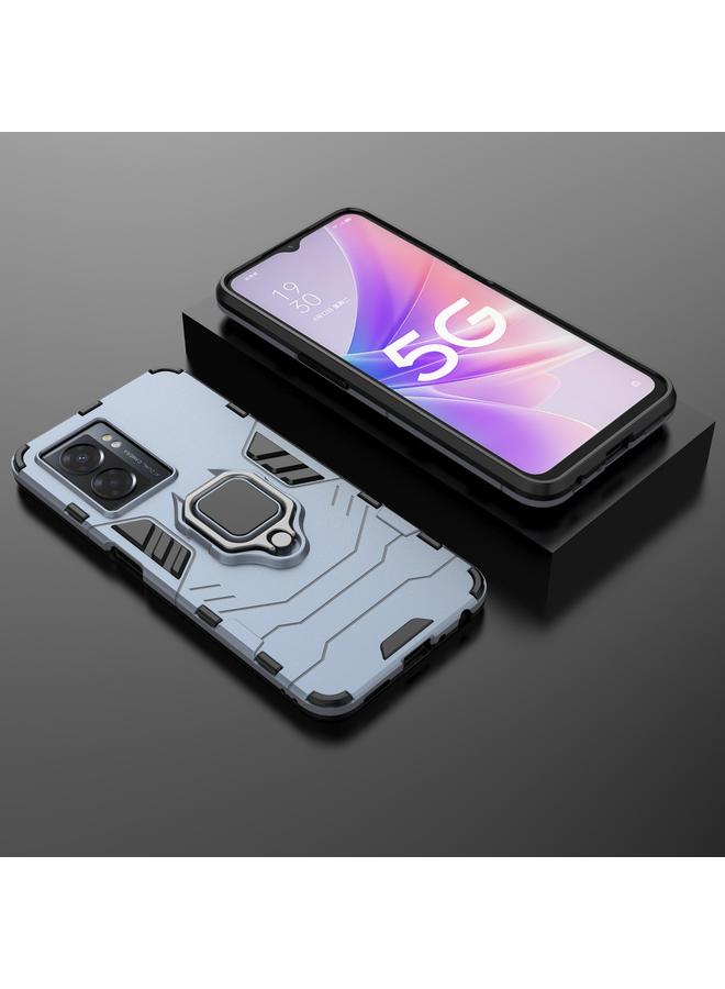 S-TOP Case For OPPO A57 5G Magnetic Ring Holder PC + TPU Phone Case - Image 2
