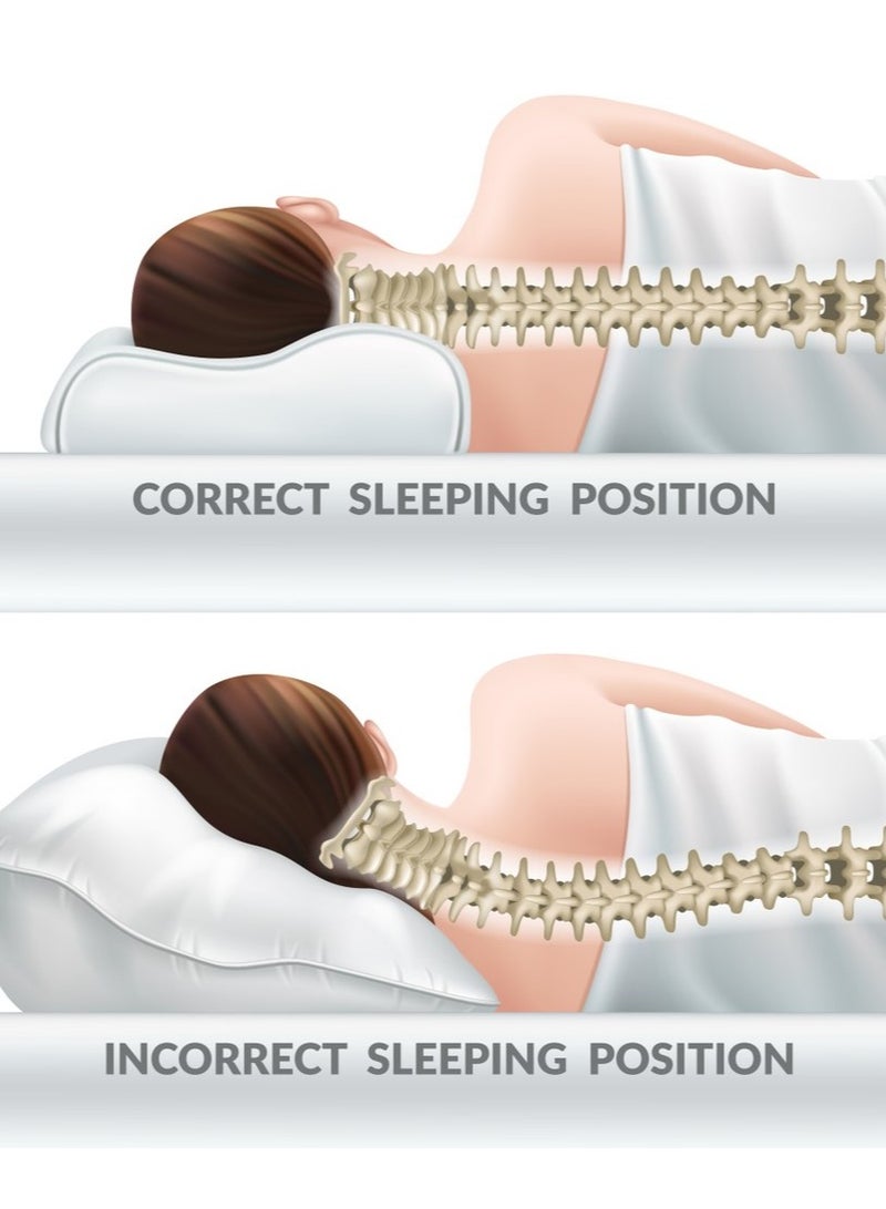 ماكس كمفورت مخده ميموري فوم طبية للنوم والوقاية من آلام الرقبة - Image 3