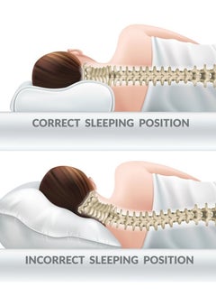 Max Comfort Medical memory foam pillow for sleep and neck pain prevention  - Image 3