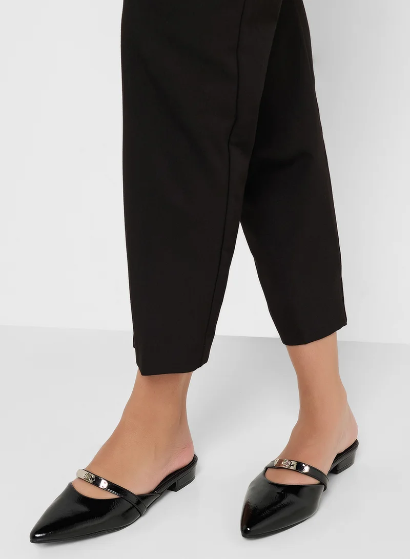 ELLA Pointed Slip On Flat Mule