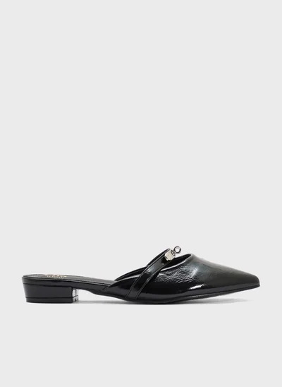 ELLA Pointed Slip On Flat Mule