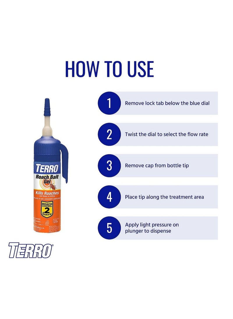 Terro - Roach Bait Gel 3oz - Image 1