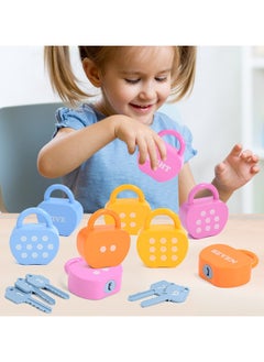 General Early education pairing numbers and letters lock picking game keys fine motor children training baby educational toys  - Image 1
