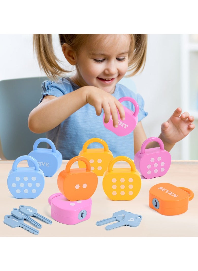 General - Early education pairing numbers and letters lock picking game keys fine motor children training baby educational toys - Image 1